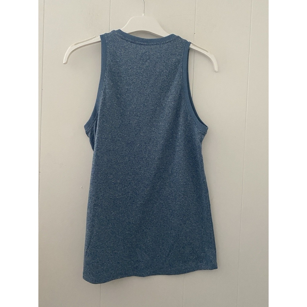 Nike Womens Heathered Blue High- Neck Atlantic Tank Top Size XS - Picture 2 of 3
